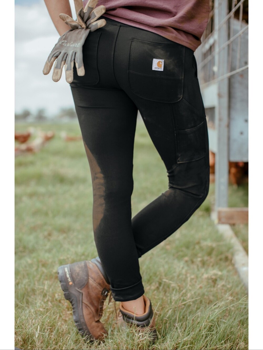 🆕️ Carhartt Women’s FR Force Fitted Midweight Utility Leggings Black Small
